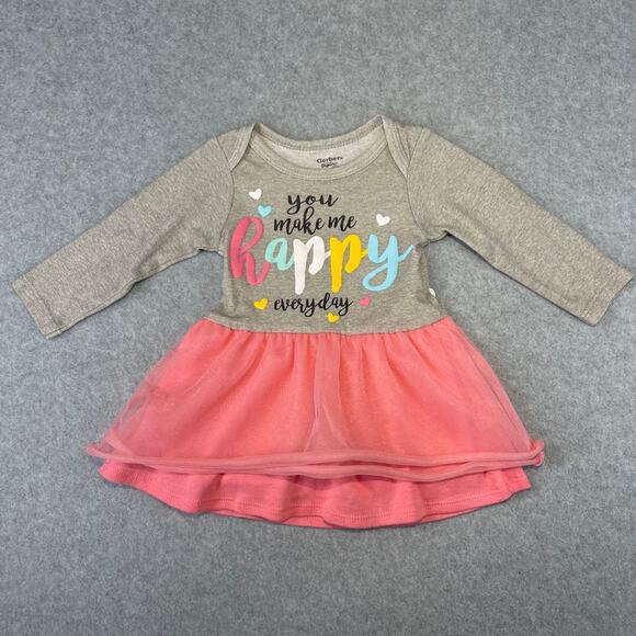 A0005 Gerber Organic Dress size 0-3 months - Picture 1 of 3